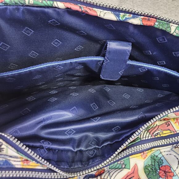 Vera Bradley Cuban Stamps Lighten Up Go Anywhere Carry-On Travel Bag Vacation - Picture 12 of 16